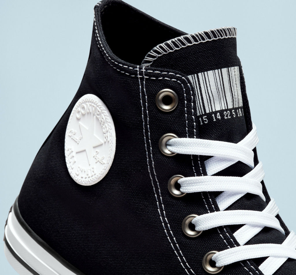  Converse Chuck Taylor All Star Translucent Barcode Designed in Italy Shoes 