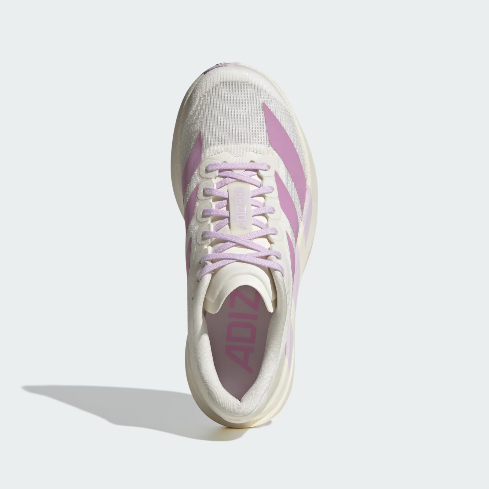 Adidas Adizero Evo SL Women's Shoes in Off White/Bliss Lilac/Ice Lavender