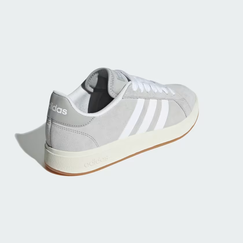 Adidas Grand Court Base 00s Shoes in Grey Two / Cloud White / Gum