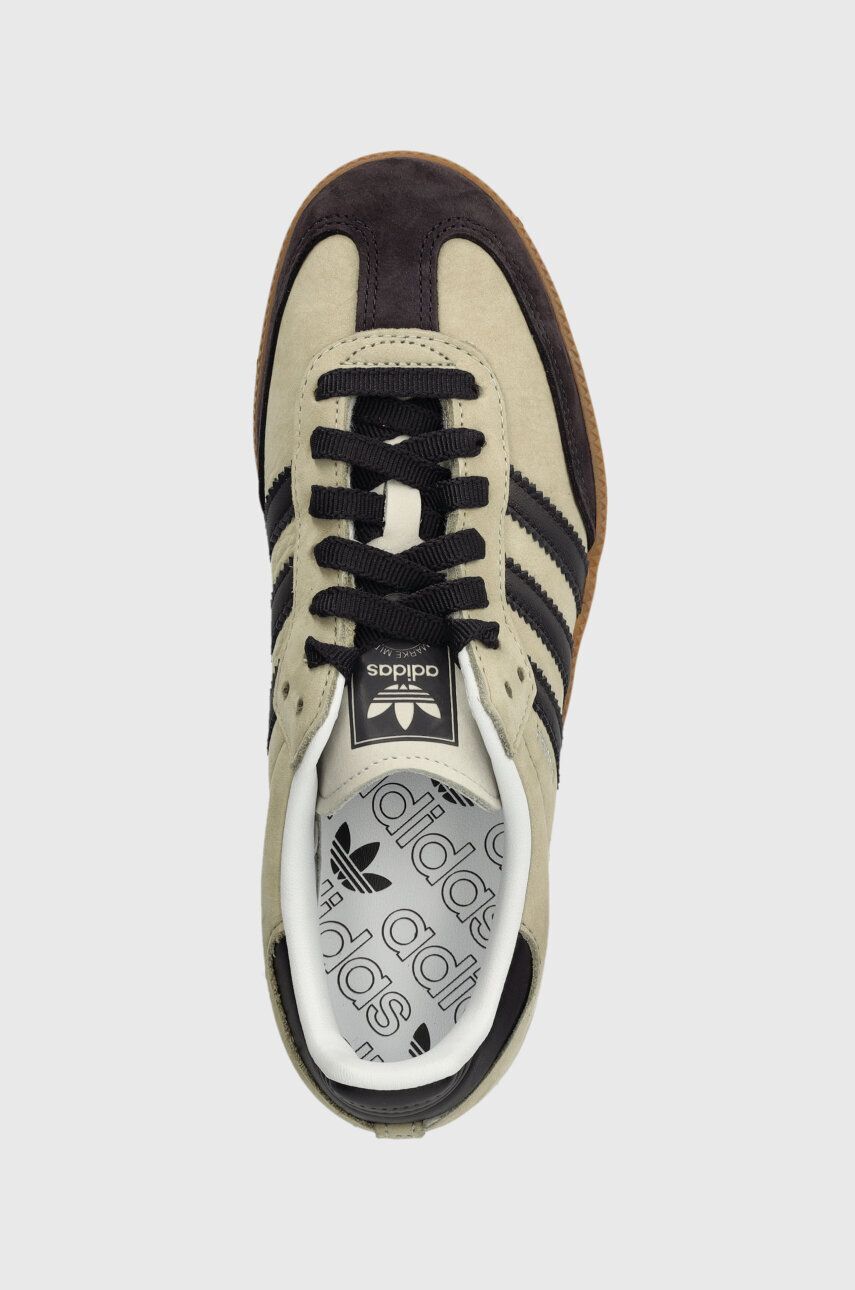 adidas Men's Originals Samba OG Shoes in Grey  /Aurora / Silver Metallic Trainer