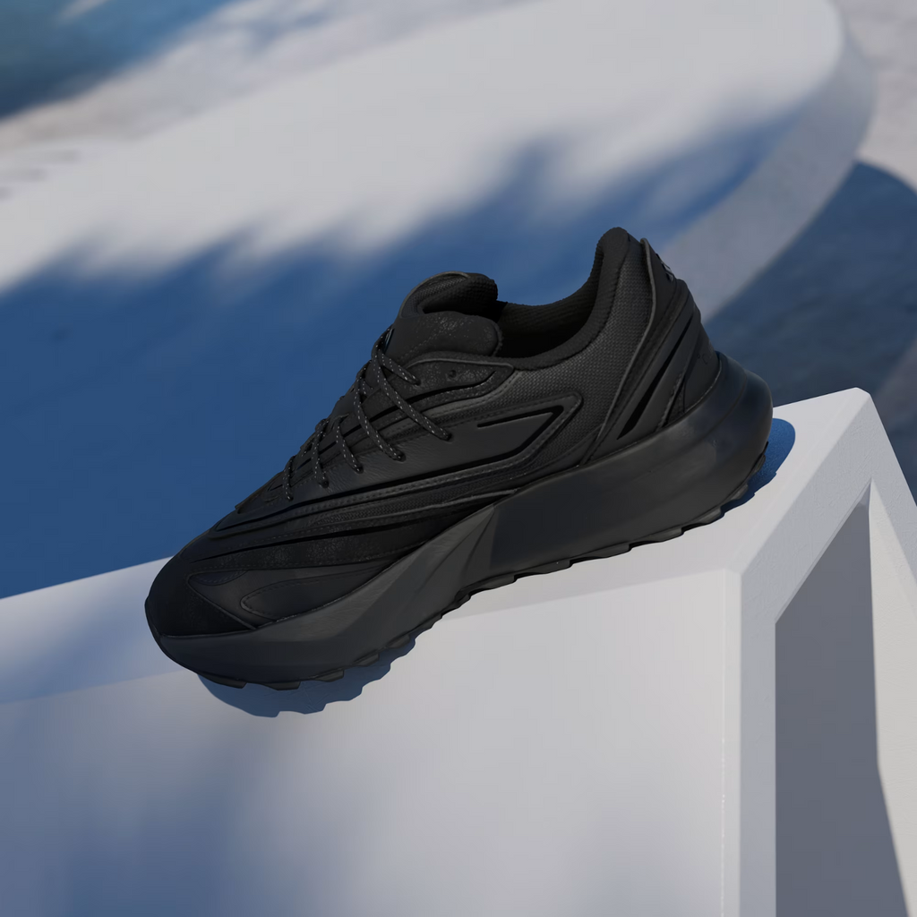 Adidas Lightblaze ATR Shoes in Black / Grey Trainers