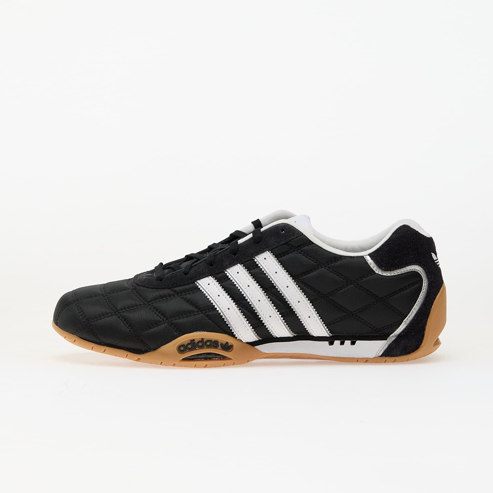 adidas Adiracer Lo Leather Trainers in Black / White / Gum