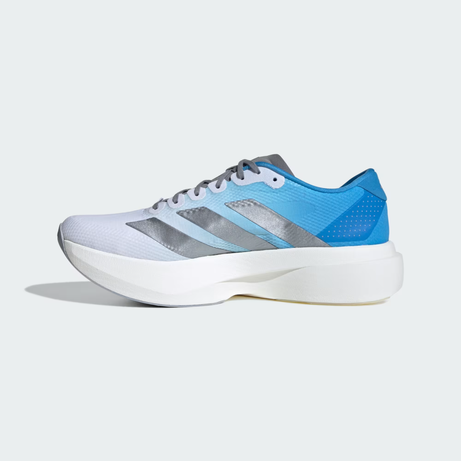 Adidas ADIZERO EVO SL Trainers in White and Blue Shoes