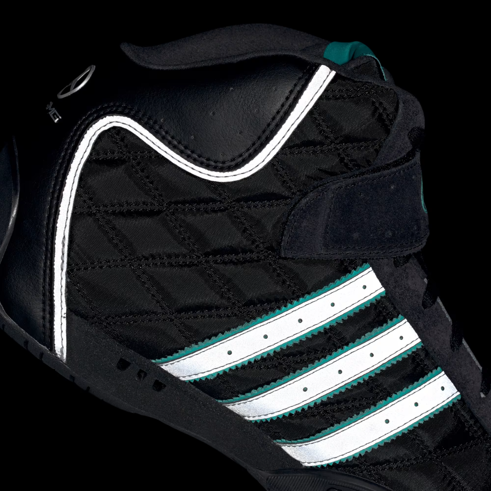 Adidas ADIRACER HI MERCEDES AMG PETRONAS F1 TEAM SHOES in Black