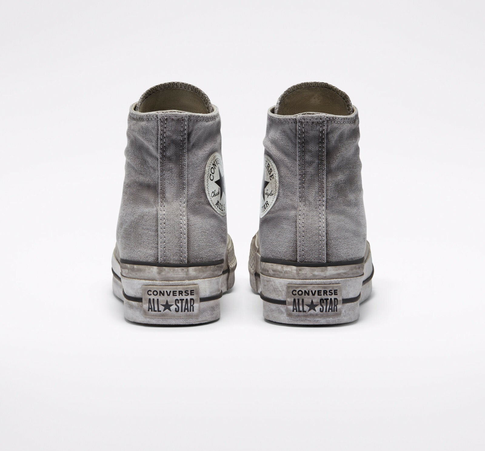  Converse Chuck Taylor All Star Platform Smoked Canvas High-Top Shoe Grey