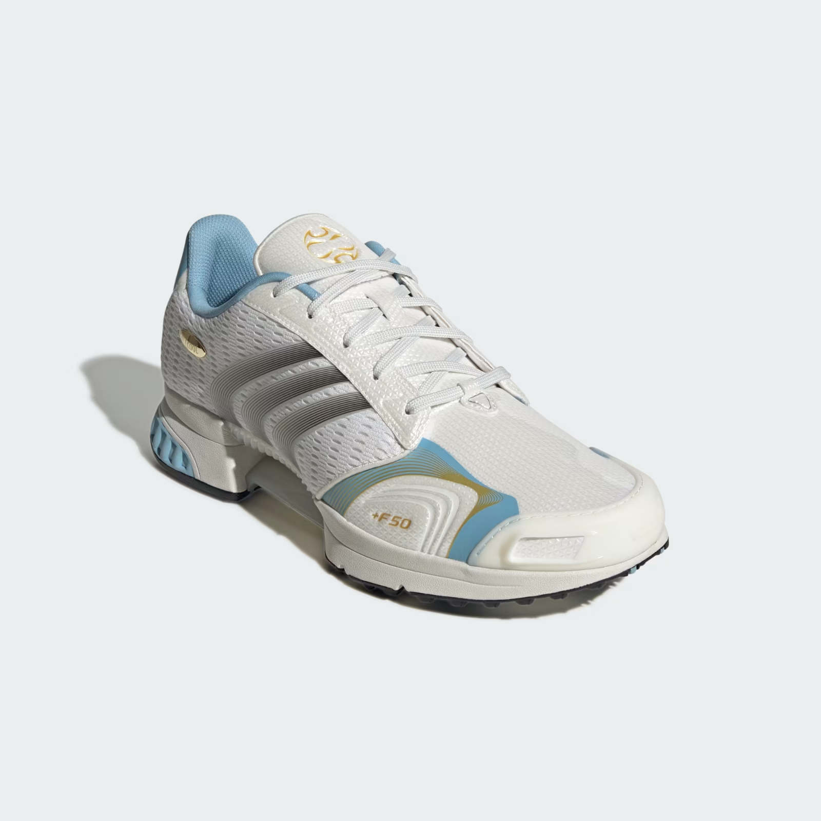 Adidas Men's CLIMACOOL F50 Shoes Trainers in Zero Metalic/Core Black/Clear Blue