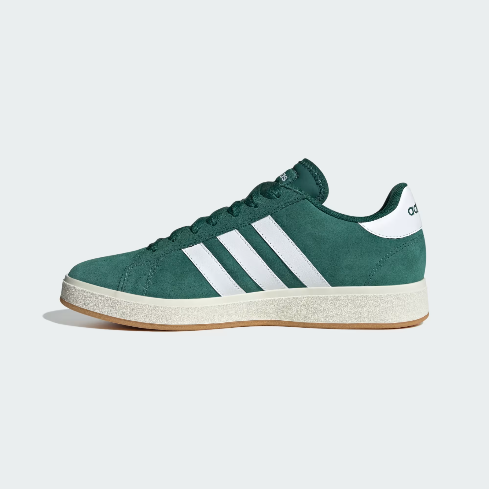 Adidas Grand Court Base 00s Shoes in Collegiate Green / Cloud White / Gum