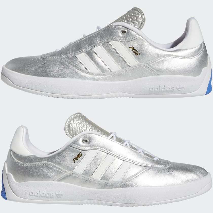 Adidas Men Originals Puig Shoes in Silver Metallic 