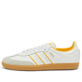 adidas Men's Originals Samba OG Shoes in White and Yellow Leather Trainers
