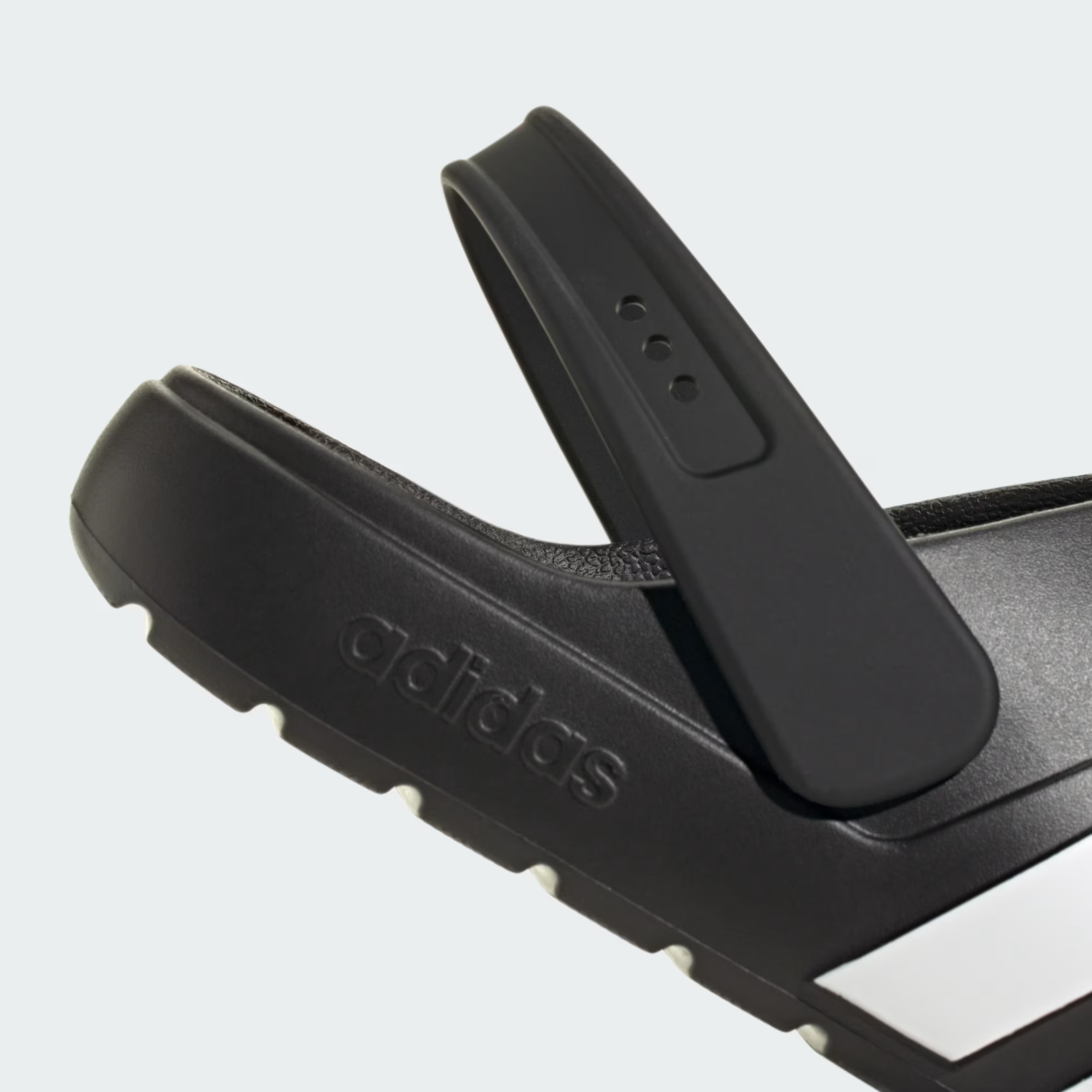 adidas Adilette Clog 2.0 in Black and White