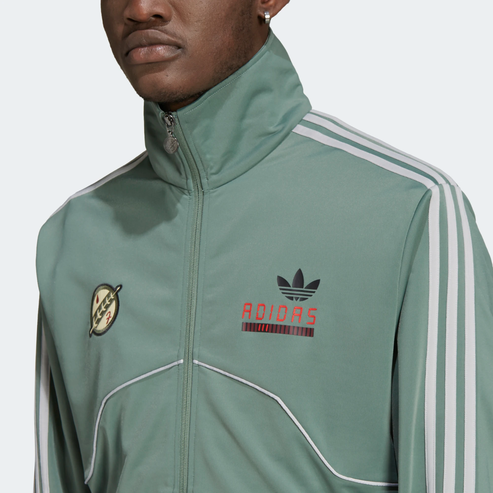adidas Originals Mens Boba Fett Firebird Classic Track Top Green