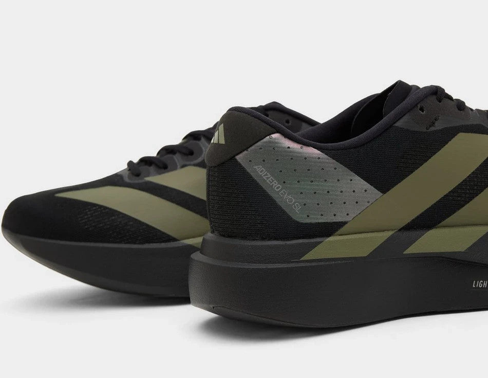 Adidas Adizero Evo SL Shoes in Black and Green