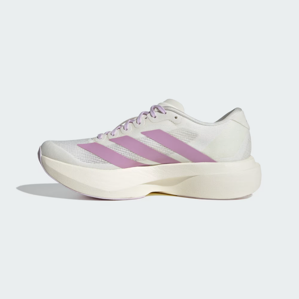 Adidas Adizero Evo SL Women's Shoes in Off White/Bliss Lilac/Ice Lavender