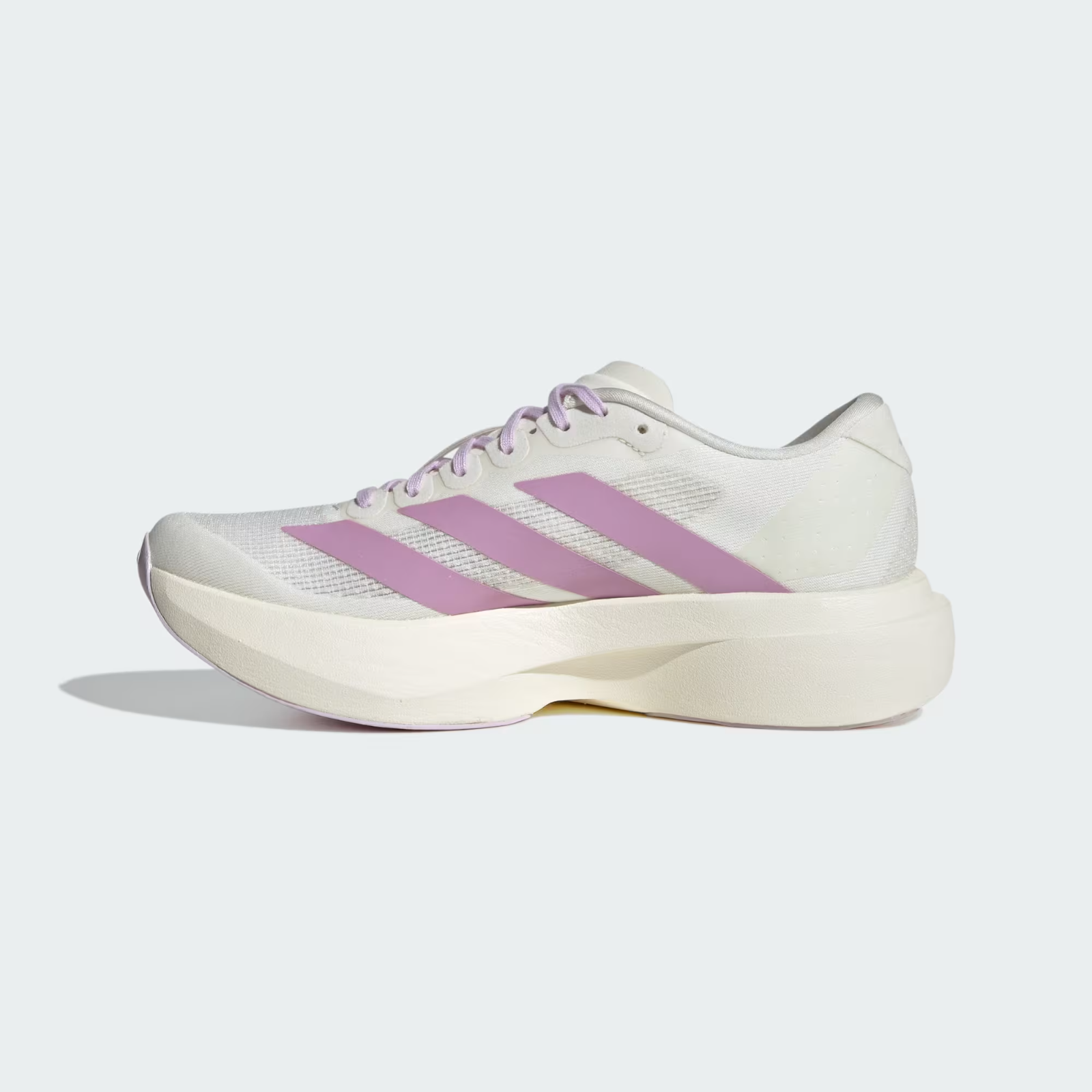 Adidas Adizero Evo SL Women's Shoes in Off White/Bliss Lilac/Ice Lavender