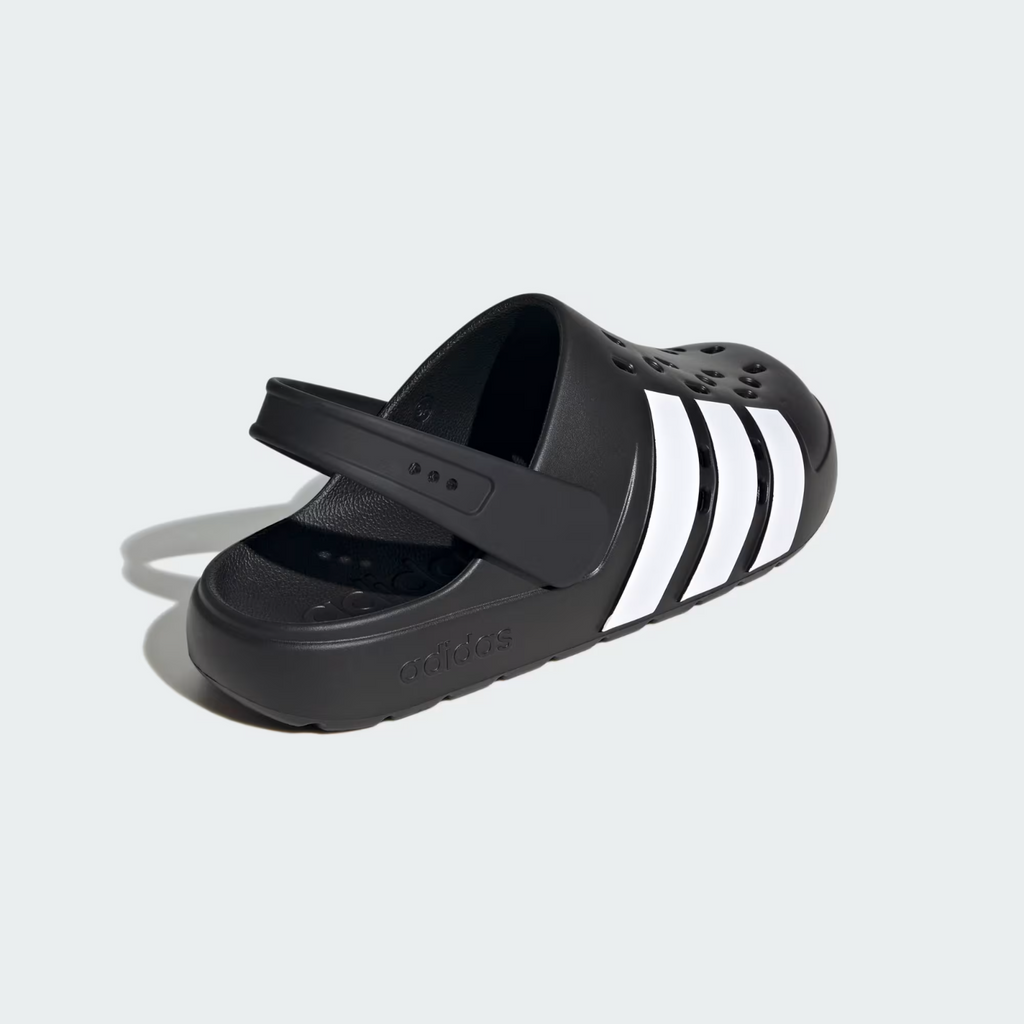 adidas Adilette Clog 2.0 in Black and White