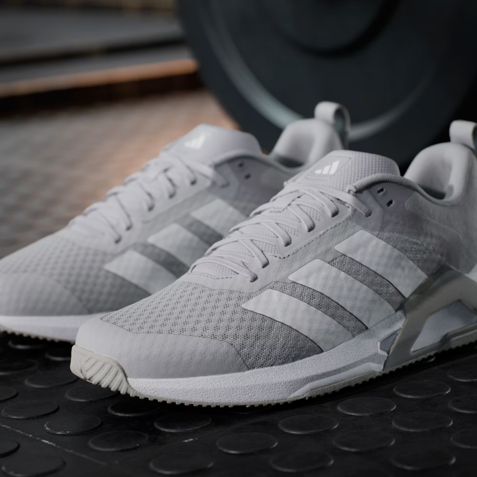 Adidas Gym & Training Dropset Control Trainer Shoes in Grey Two/Cloud White