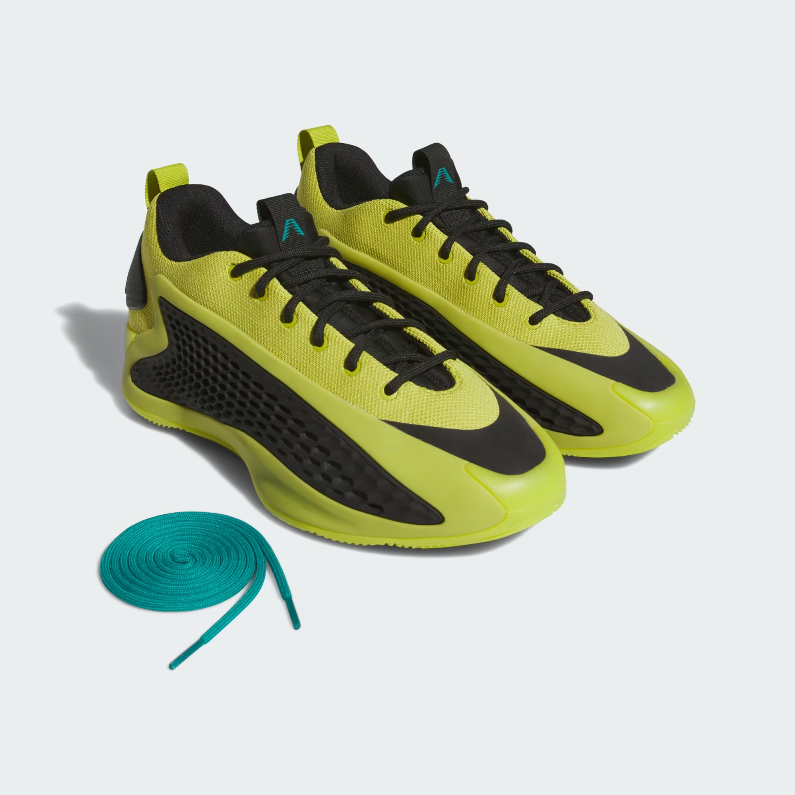 Adidas Basketball Anthony Edwards 1 Low Trainers in Preloved Lime/Black Shoes