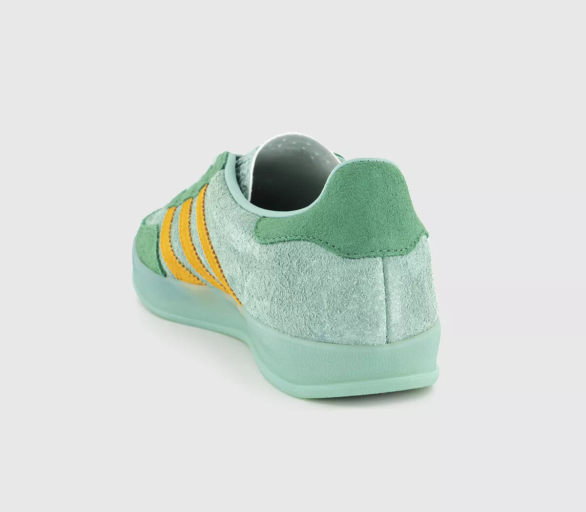adidas Gazelle Indoor Trainers in Hazy Green Preloved Green / Yellow Shoes