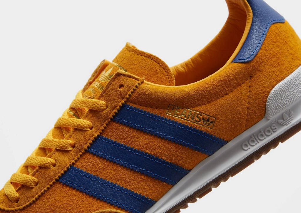 adidas Originals Jeans Men's Suede Shoes in Orange and Blue UK 9.5