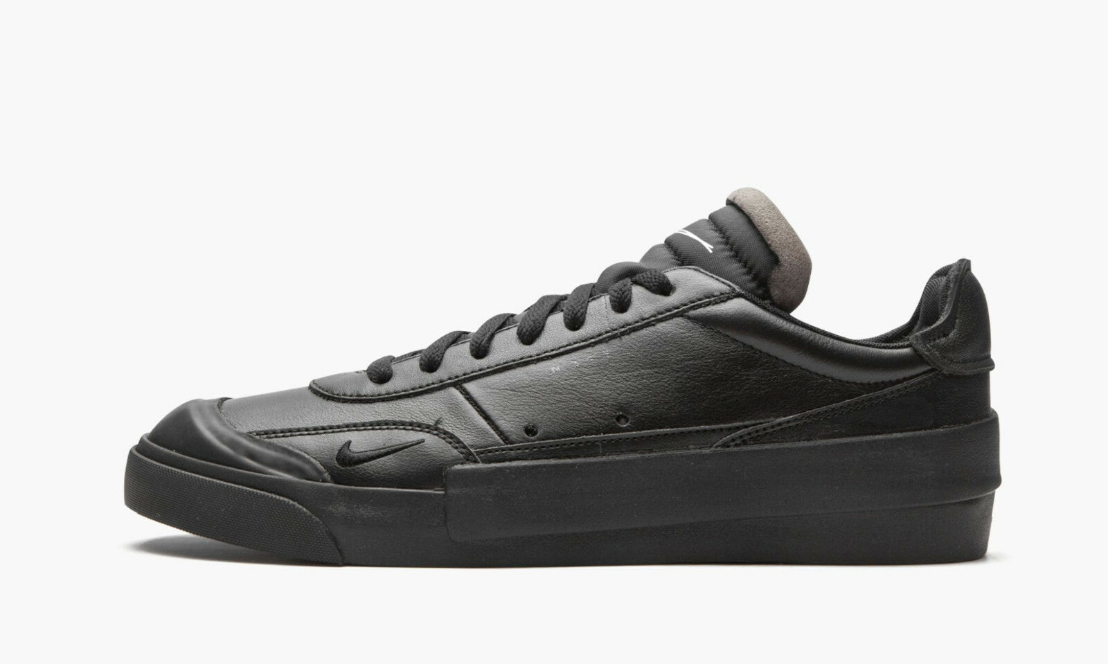 Nike Drop Type Premium Triple Black Mens Leather Trainers Shoes