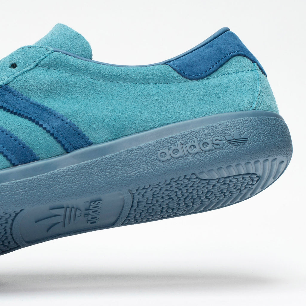 Adidas Bali Tactile Steel & Dark Marine & Chalk Blue Suede Trainers UK 12