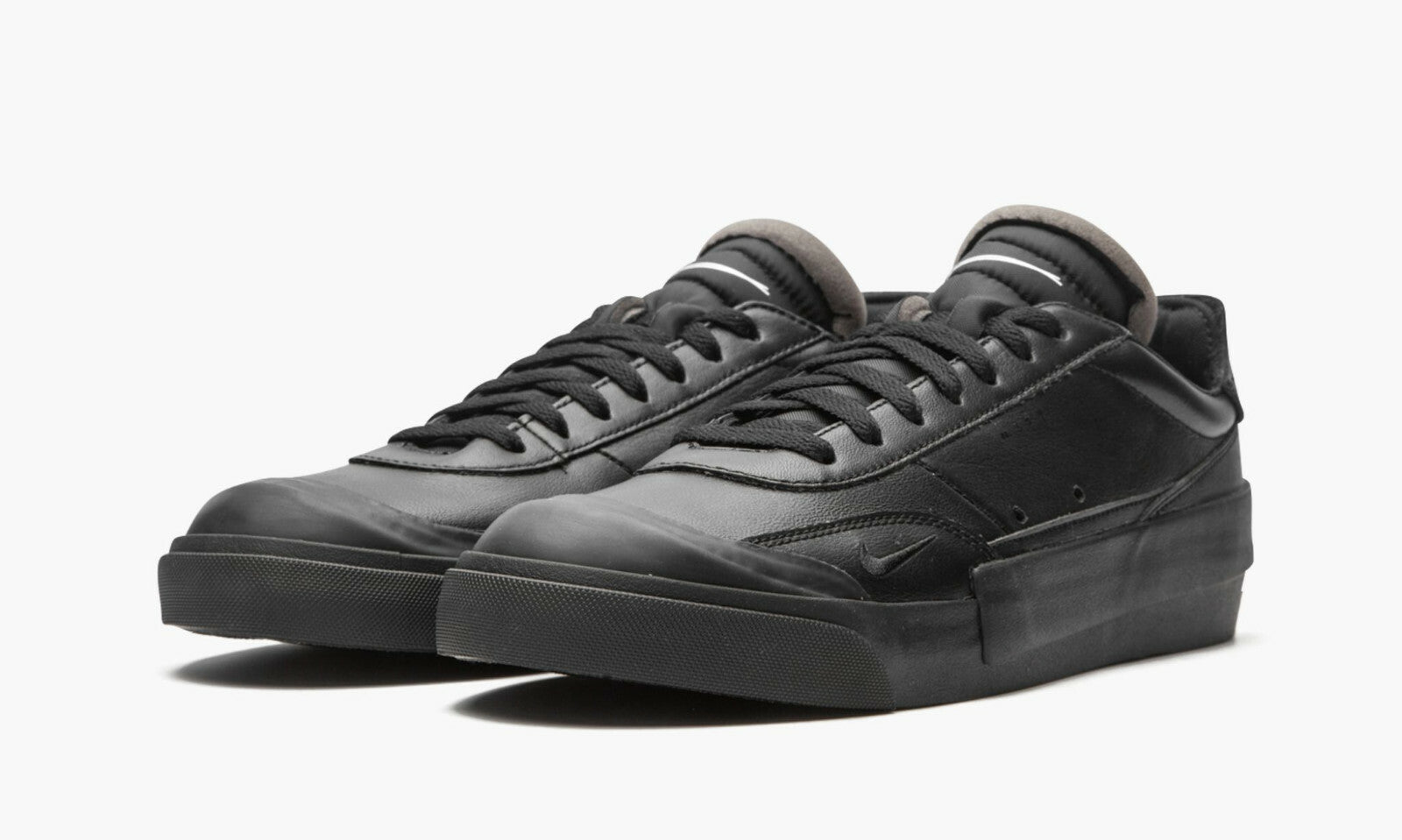 Nike Drop Type Premium Triple Black Mens Leather Trainers Shoes