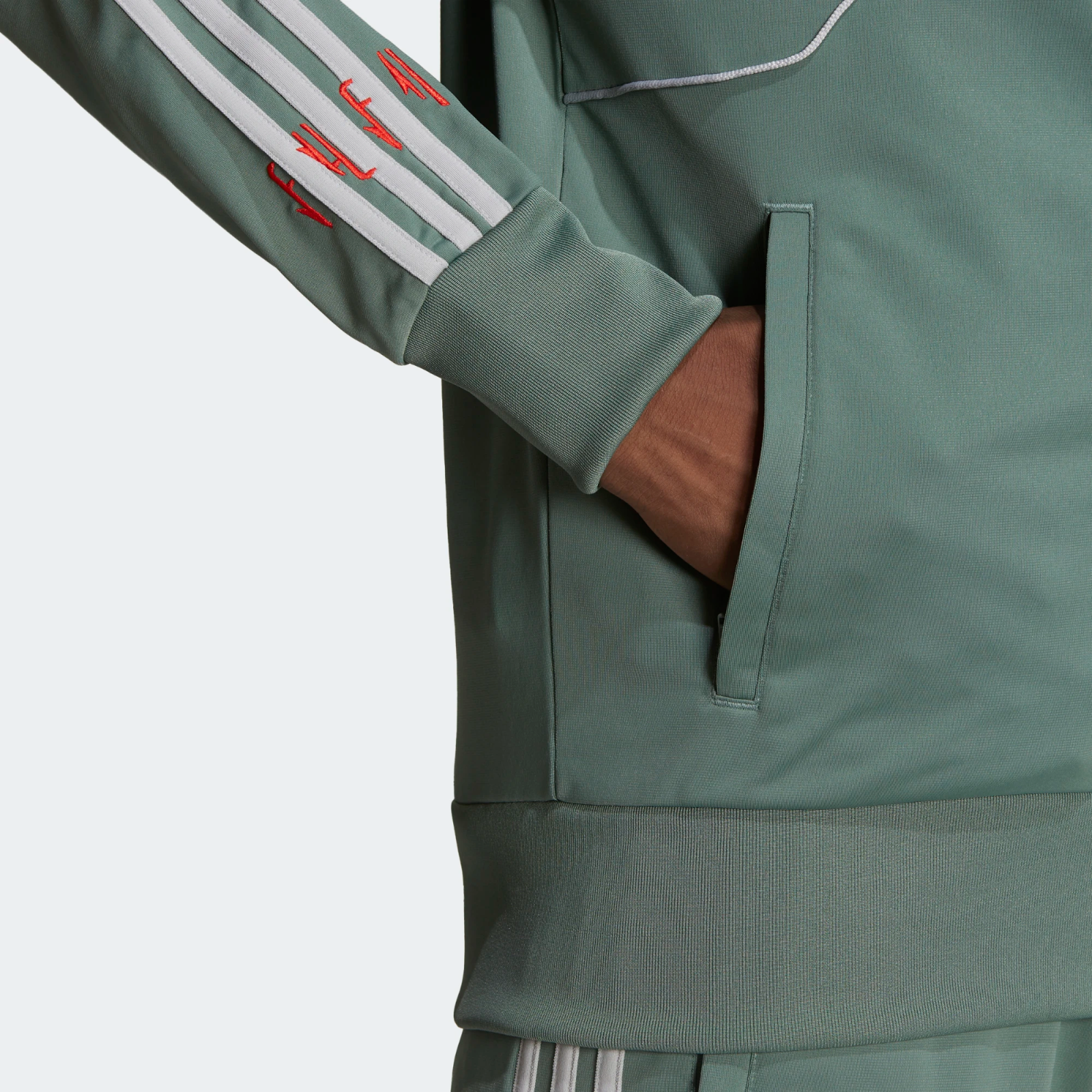 adidas Originals Mens Boba Fett Firebird Classic Track Top Green