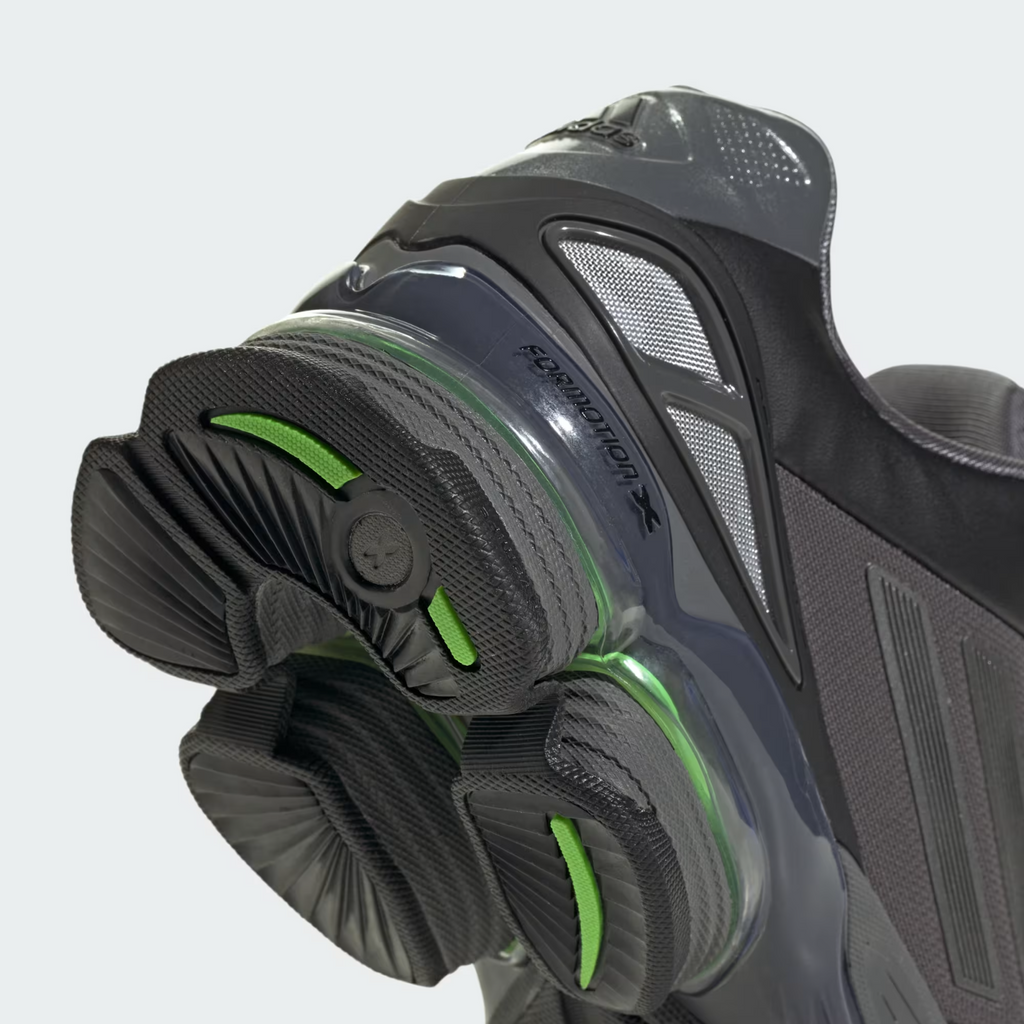 Adidas ADIZERO F50 Shoes in Solar Green/Core Black/Iron Metallic