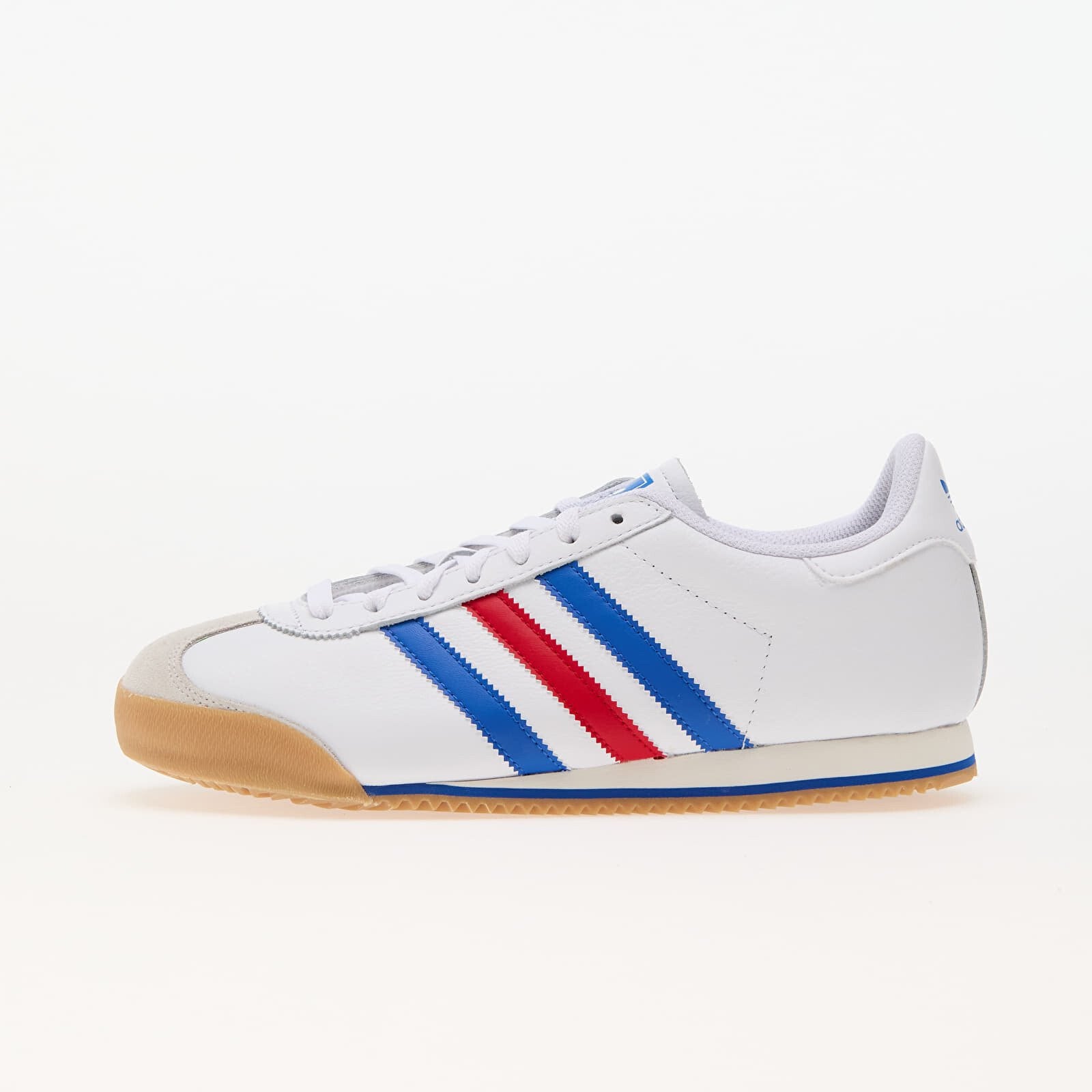 adidas Mens Kick K74 Shoes in White / Blue and Scarlet Trainers UK 8