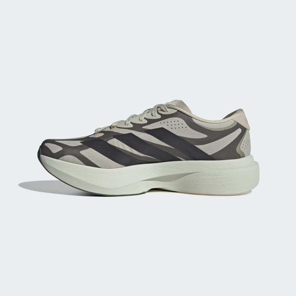 Adidas ADIZERO EVO SL EXO Shoes in Putty Grey/Utility Black/Iron Metallic