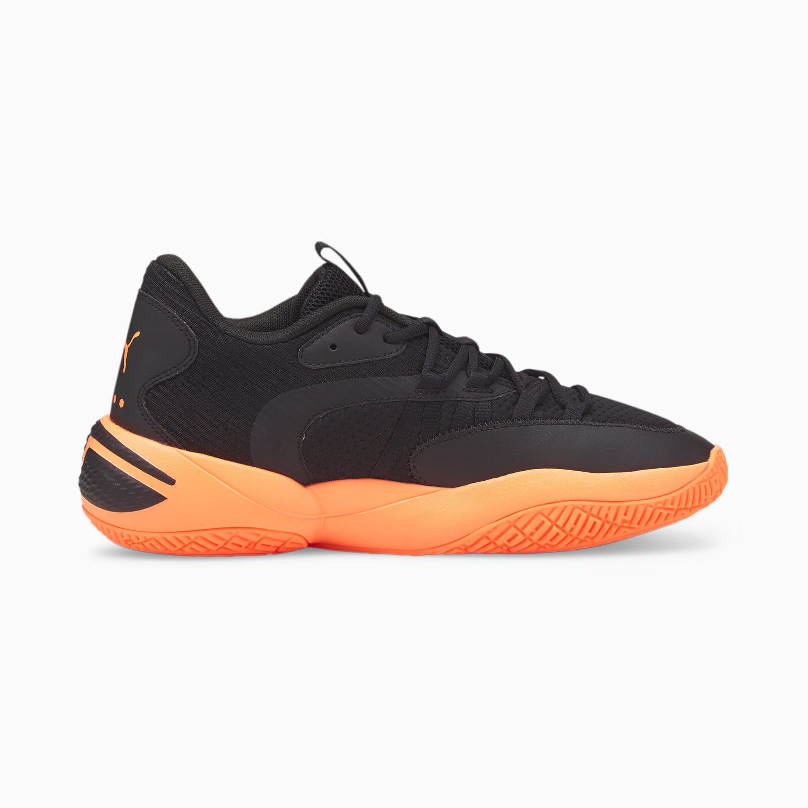 Puma Men's Court Rider 2.0 Basketball Shoes in Black and Orange