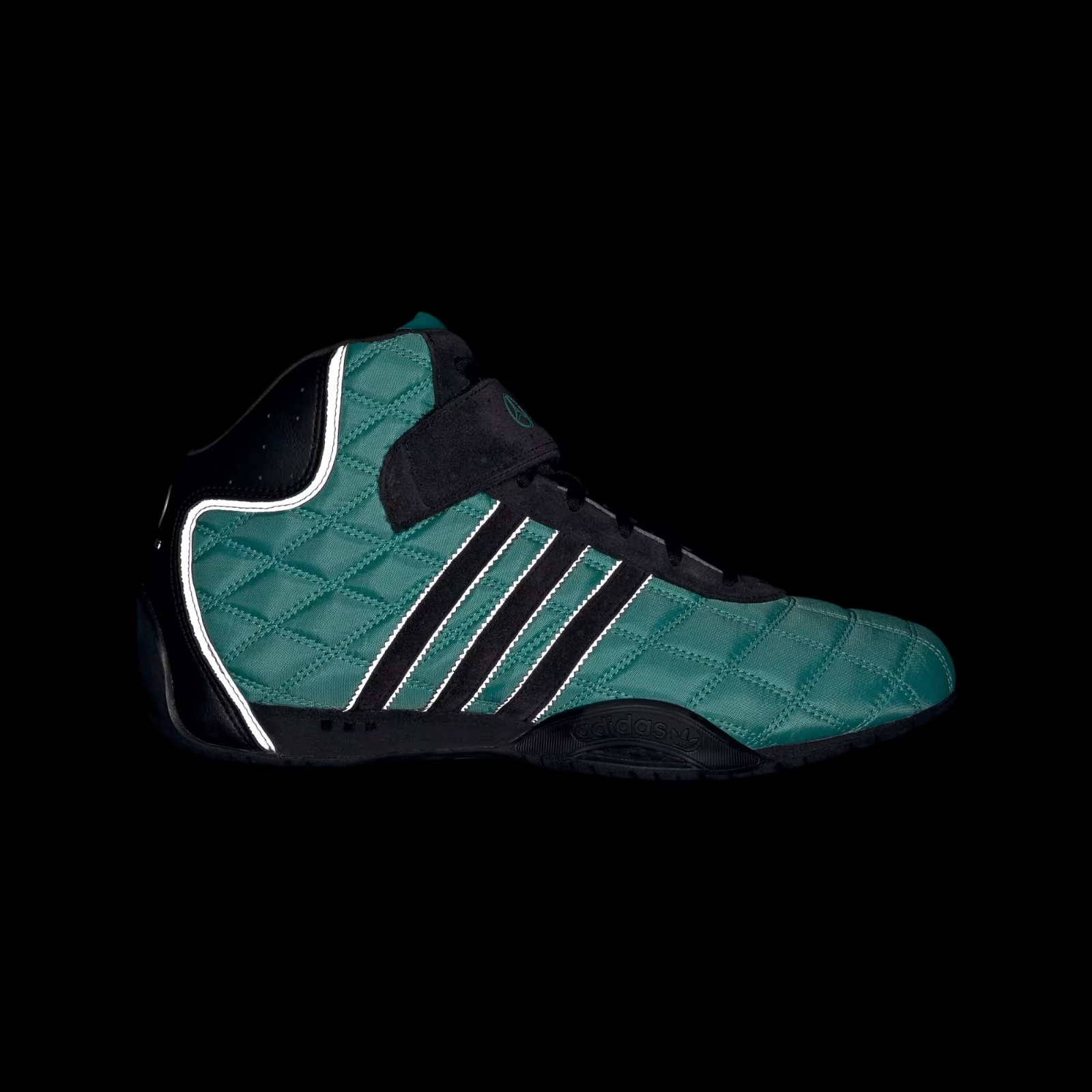 Adidas ADIRACER HI MERCEDES AMG PETRONAS F1 TEAM SHOES in Semi Mint Rush