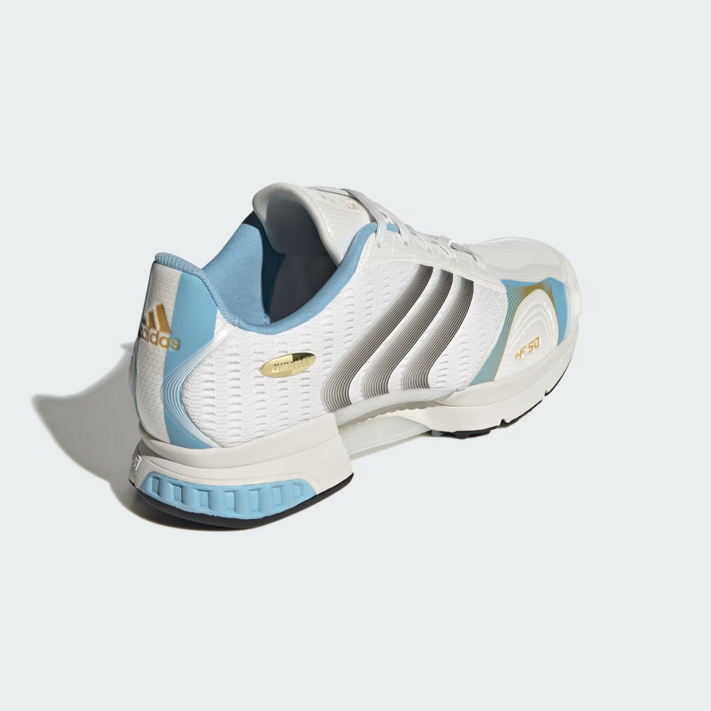 Adidas Men's CLIMACOOL F50 Shoes Trainers in Zero Metalic/Core Black/Clear Blue