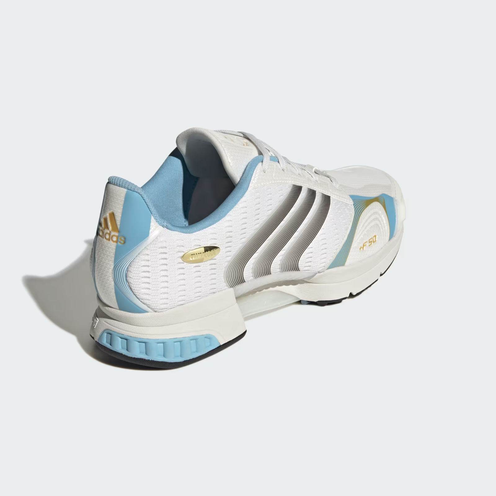 Adidas Men's CLIMACOOL F50 Shoes Trainers in Zero Metalic/Core Black/Clear Blue