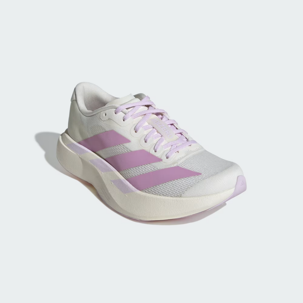 Adidas Adizero Evo SL Women's Shoes in Off White/Bliss Lilac/Ice Lavender