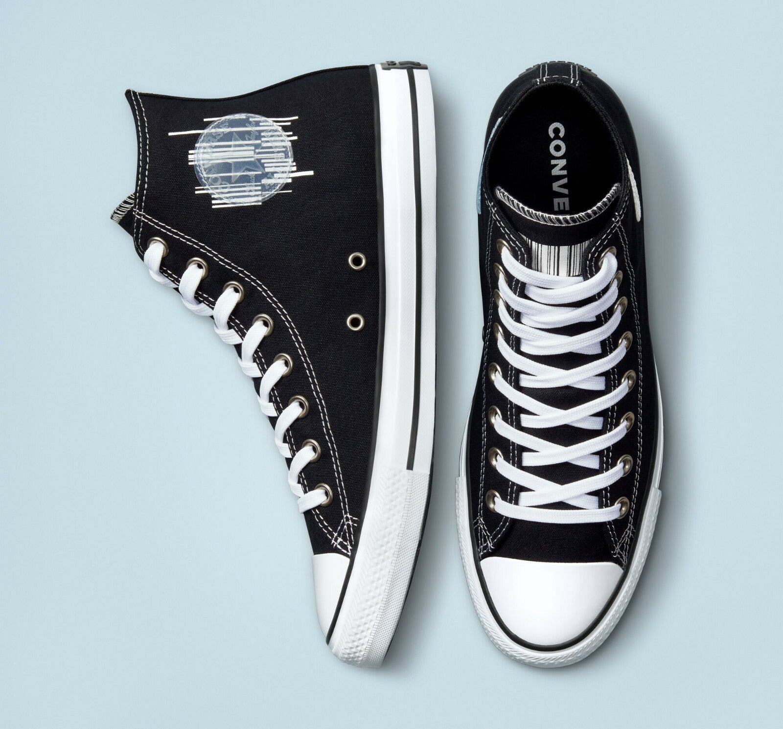  Converse Chuck Taylor All Star Translucent Barcode Designed in Italy Shoes 
