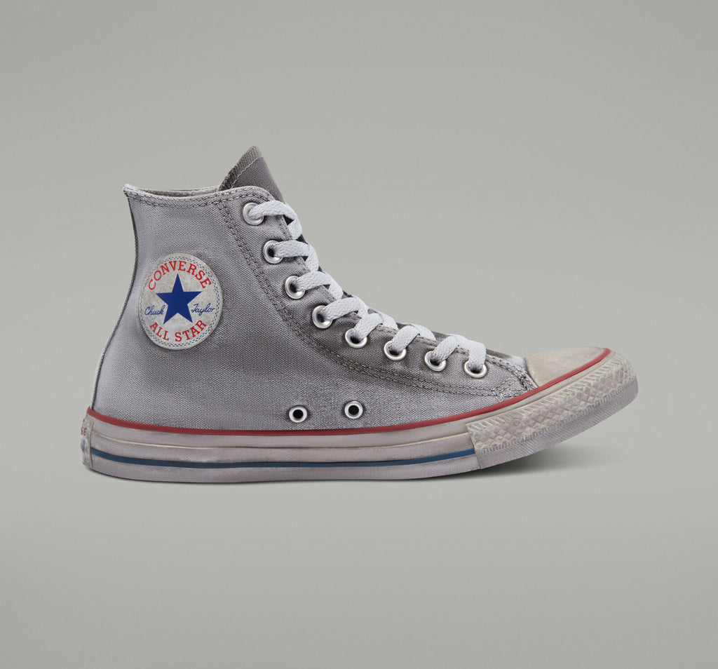Converse Chuck Taylor All Star Canvas Smoke High Top Crafted in Italy Shoe Grey