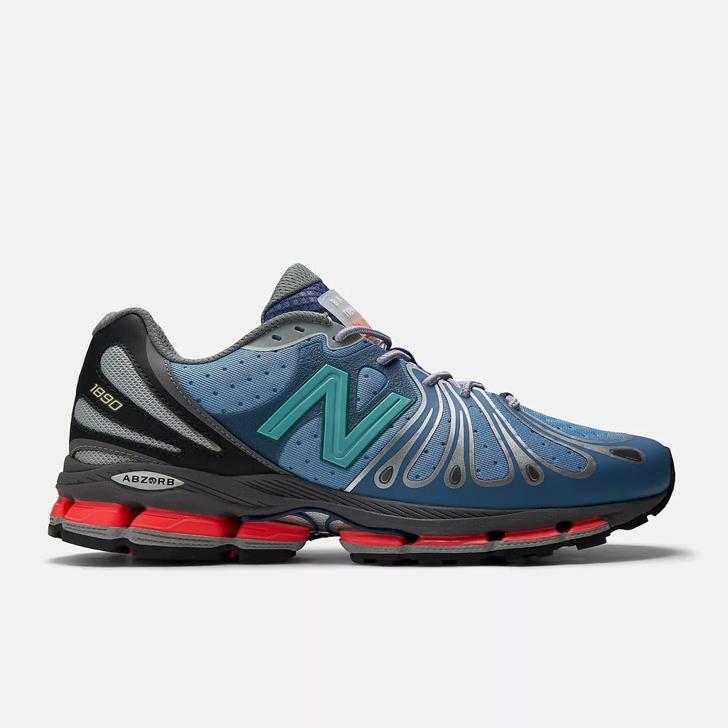 Action Bronson x New Balance 1890 Men's Shoes in Black and Blue