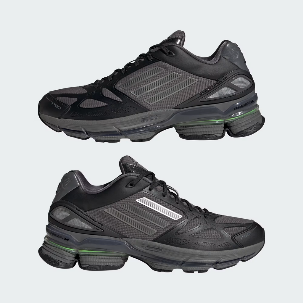 Adidas ADIZERO F50 Shoes in Solar Green/Core Black/Iron Metallic