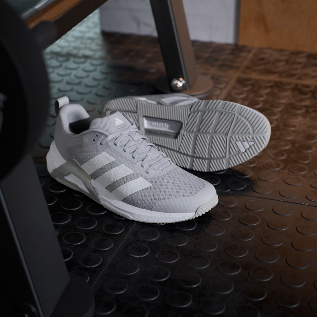Adidas Gym & Training Dropset Control Trainer Shoes in Grey Two/Cloud White