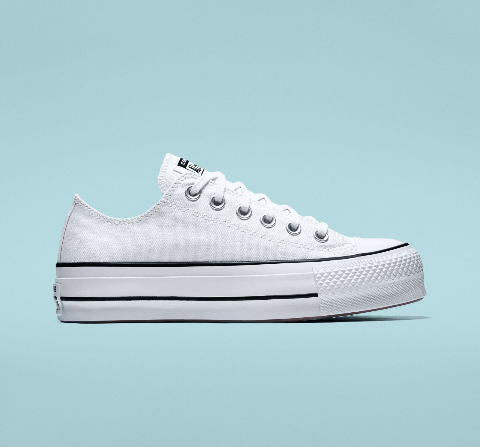  Converse Chuck Taylor All Star Platform Canvas Iconic Shoes White 