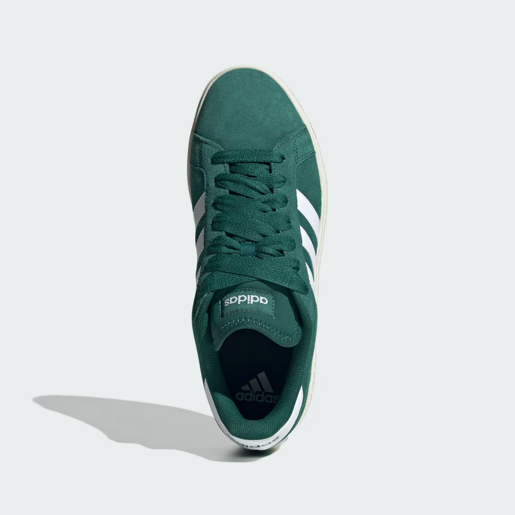 Adidas Grand Court Base 00s Shoes in Collegiate Green / Cloud White / Gum