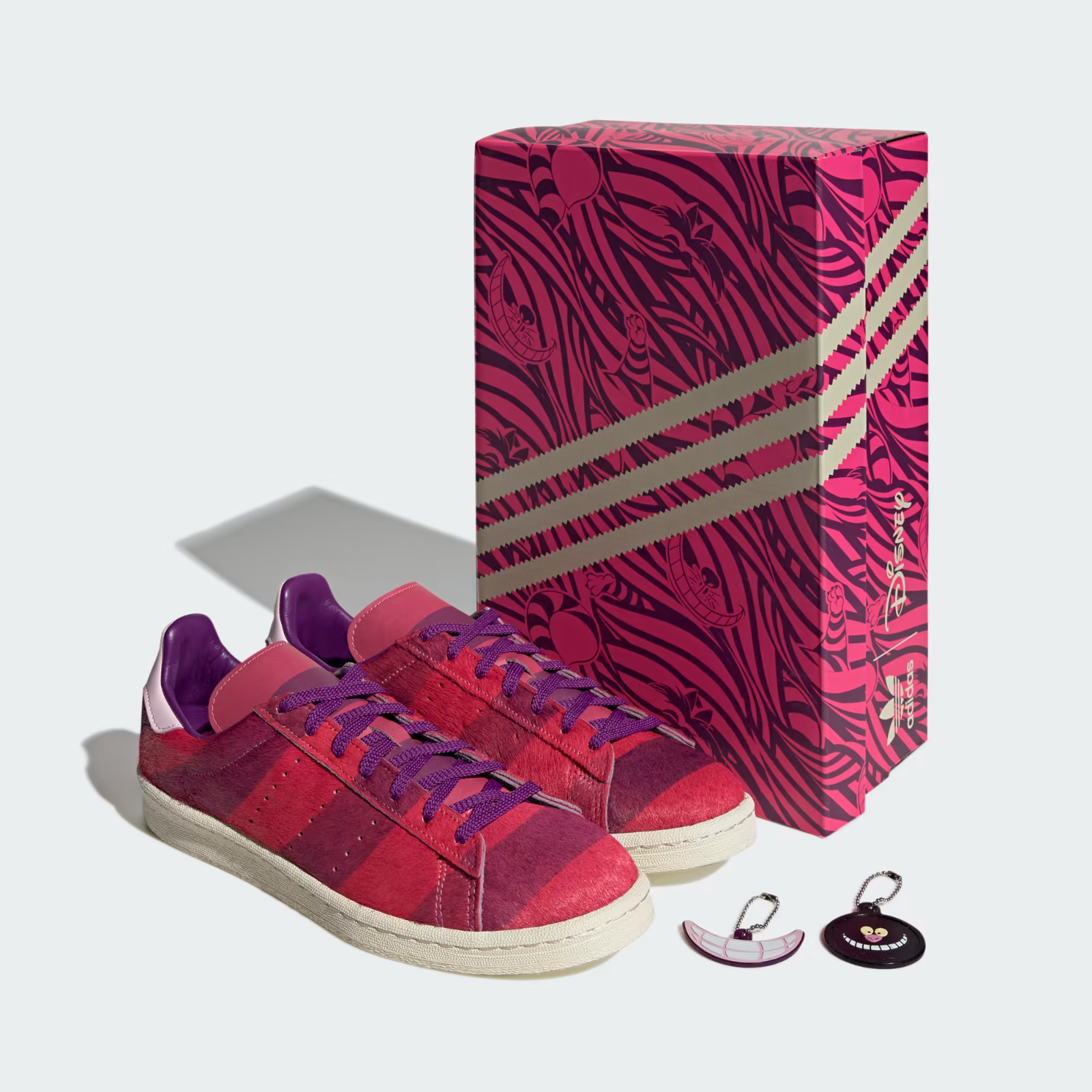 adidas Men's Originals CAMPUS 80S CHESHIRE CAT SHOES in Semi Solar Pink 9 UK