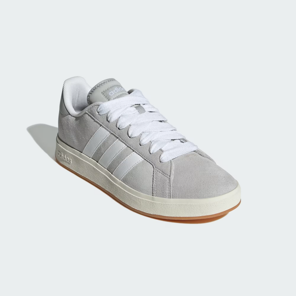 Adidas Grand Court Base 00s Shoes in Grey Two / Cloud White / Gum
