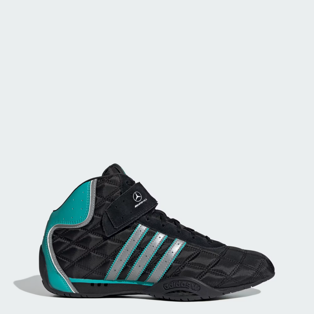 Adidas ADIRACER HI MERCEDES AMG PETRONAS F1 TEAM SHOES in  Black / Matte Silver