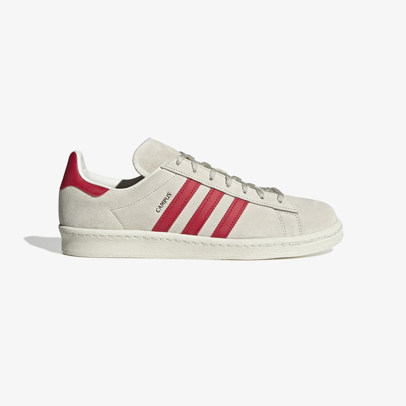 adidas Men's Originals Campus 80s Shoes Off White  / Red London Cafe Trainers