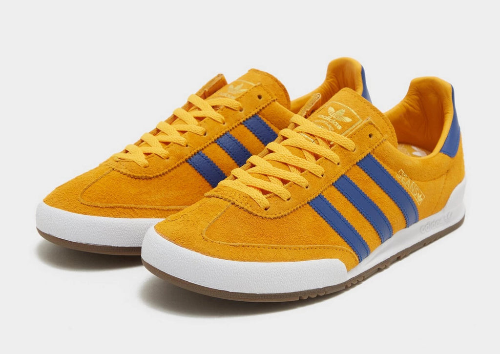 adidas Originals Jeans Men's Suede Shoes in Orange and Blue UK 9.5