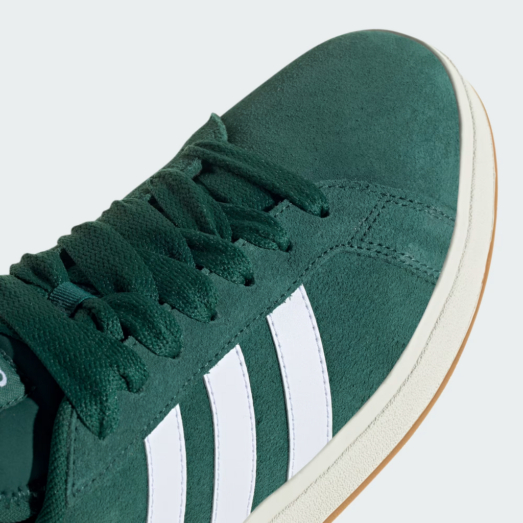 Adidas Grand Court Base 00s Shoes in Collegiate Green / Cloud White / Gum