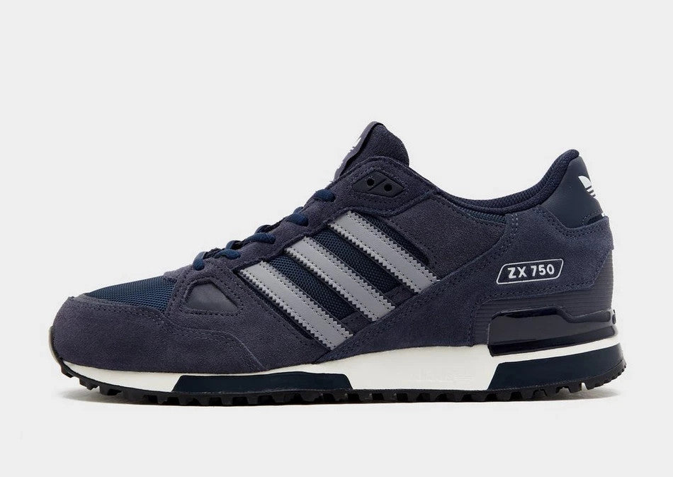 adidas Originals Men's ZX 750 Trainers in Dark Blue Shoes