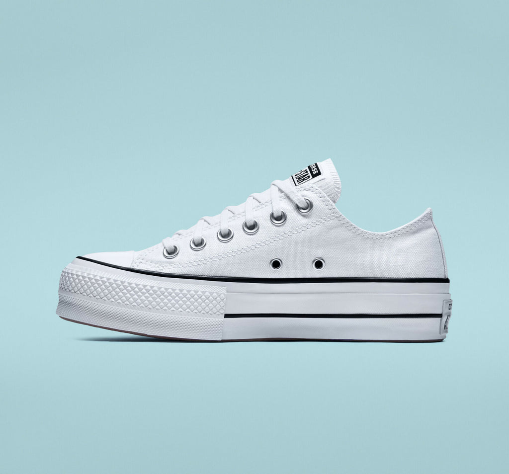  Converse Chuck Taylor All Star Platform Canvas Iconic Shoes White 
